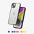 FLOLAB Surtect Tri-Fusion Magnetic for iPhone 14 Series Phone Case Black Frame Matte Translucent