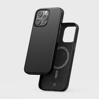 Leather Phone Case for iPhone 15 Series TerraTact Series NAPA Leather - Midnight Black