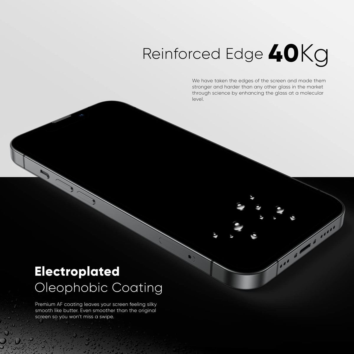 NanoArmour ONETIME PRO Privacy Anti Reflective 3D Infinity Edge – iPhone 16 / 15 Series