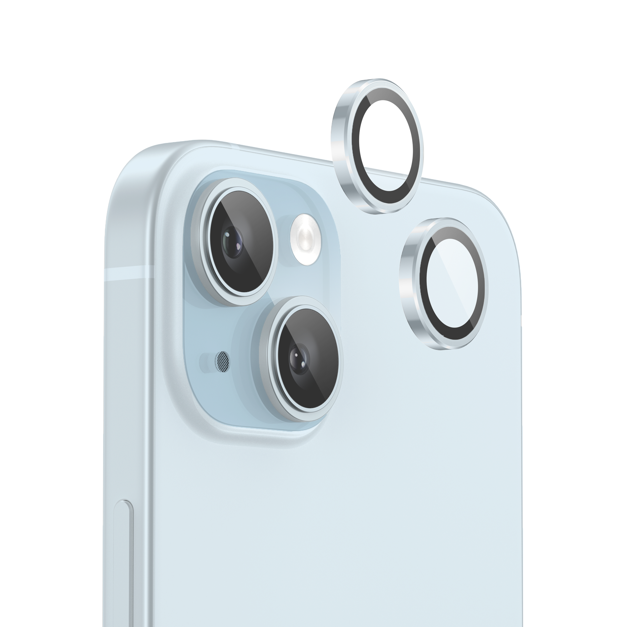 NanoArmour iPhone 15 Plus /  iPhone 15 Camera Protector - Blue
