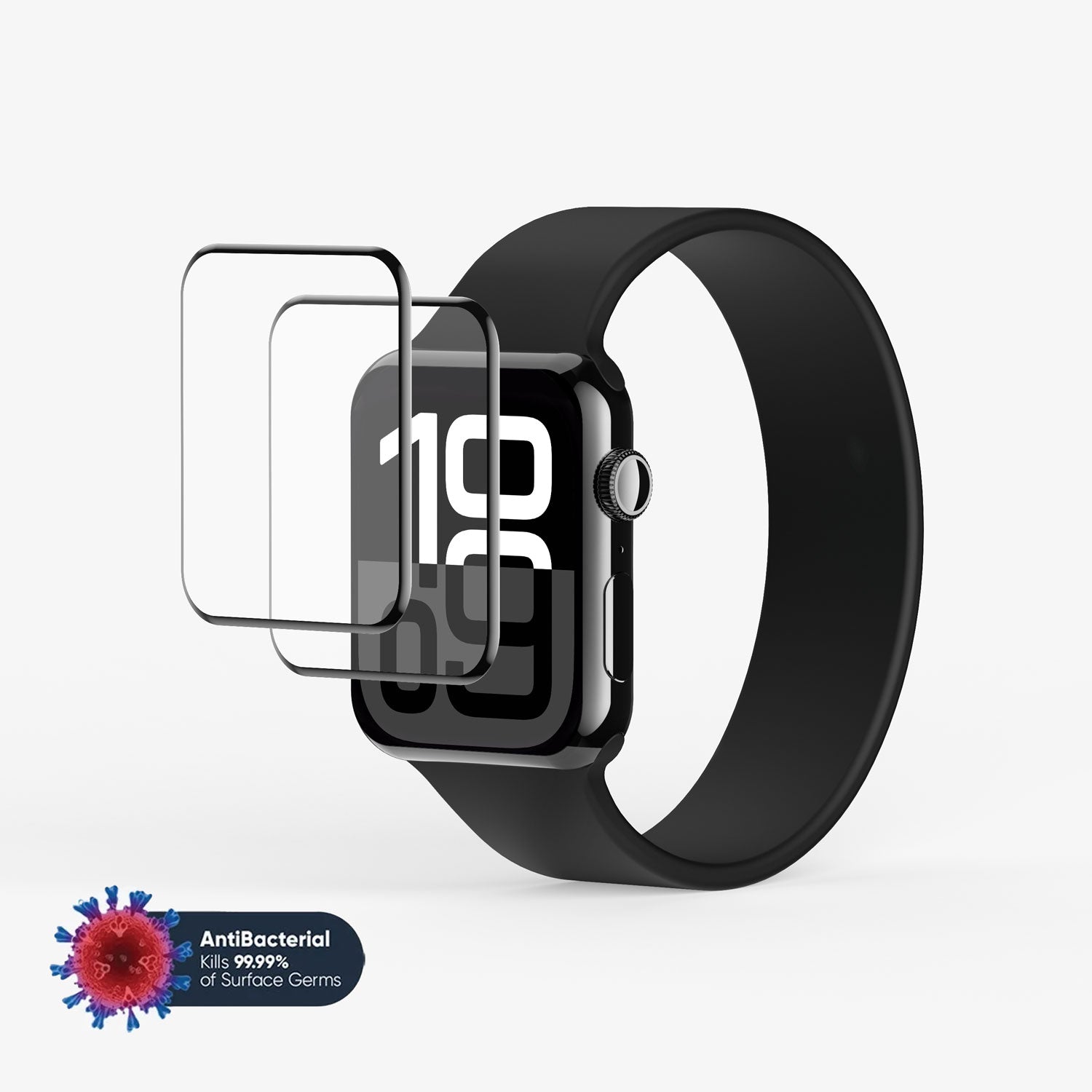Hybrid Glass NanoArmour for Apple Watch Series 11 / Series 10 Screen Protector