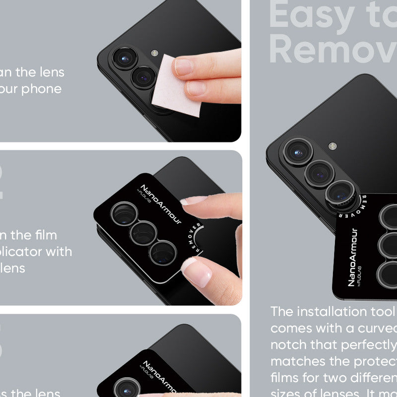 NanoArmour Camera Lens Protector – Galaxy S26 & S26 Plus (Anti-Reflective)