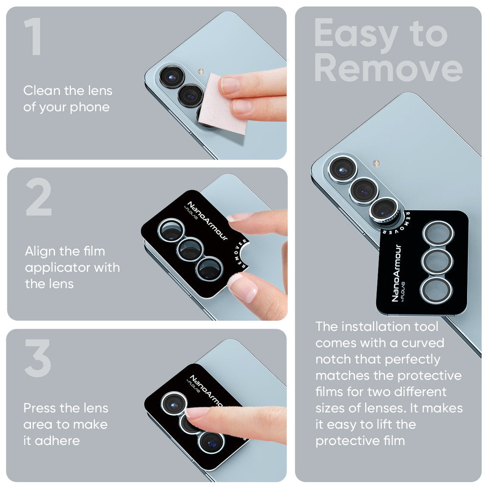 NanoArmour Camera Lens Protector – Galaxy S26 & S26 Plus (Anti-Reflective)