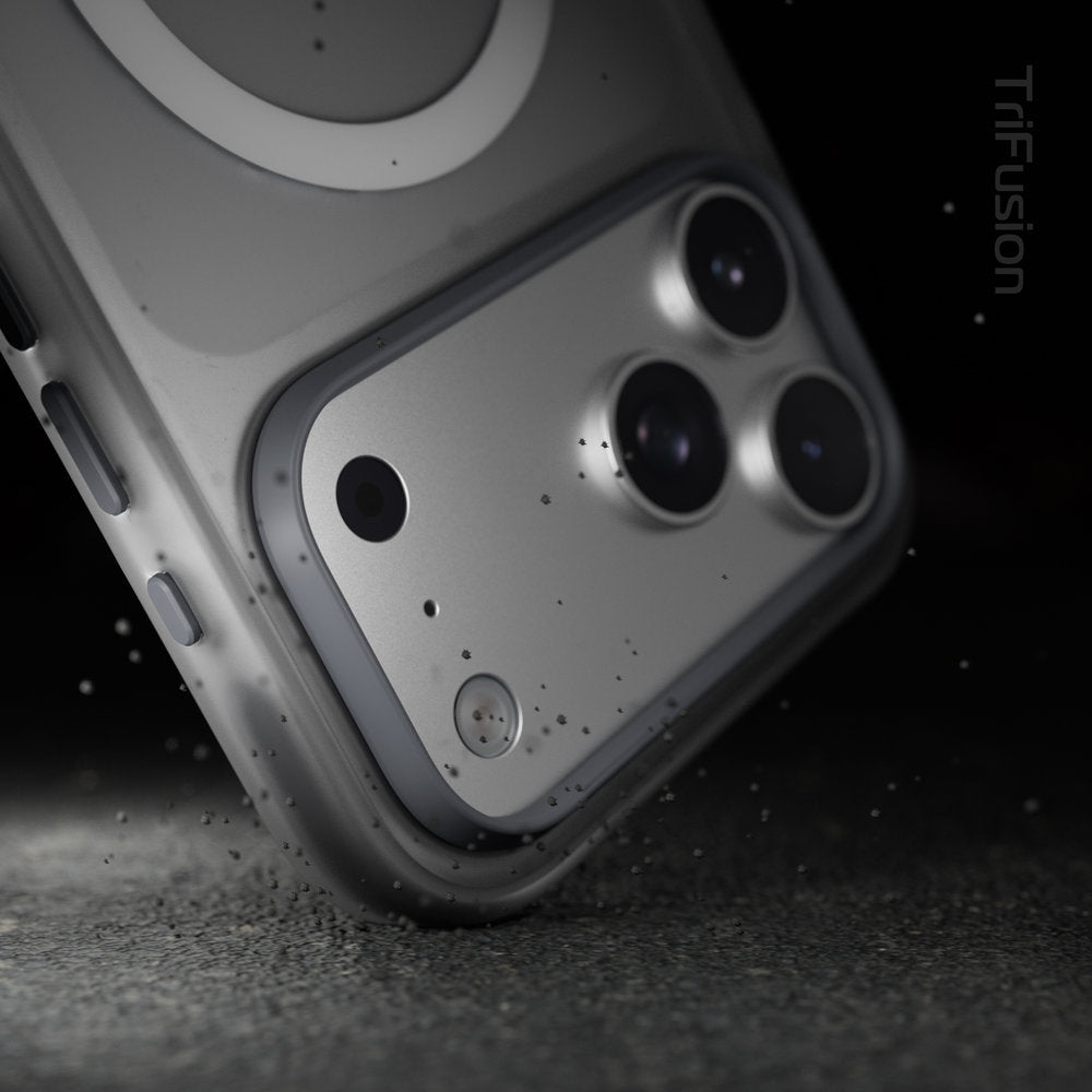 Surtect 2.0 Translucent for iPhone 18 Pro / 18 Pro Max Case – Compatible with iPhone 17 Pro Series – Space Silver Frost
