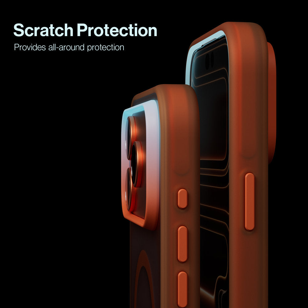 Surtect 2.0 Translucent for iPhone 18 Pro / 18 Pro Max Case – Compatible with iPhone 17 Pro Series – Orange Frost