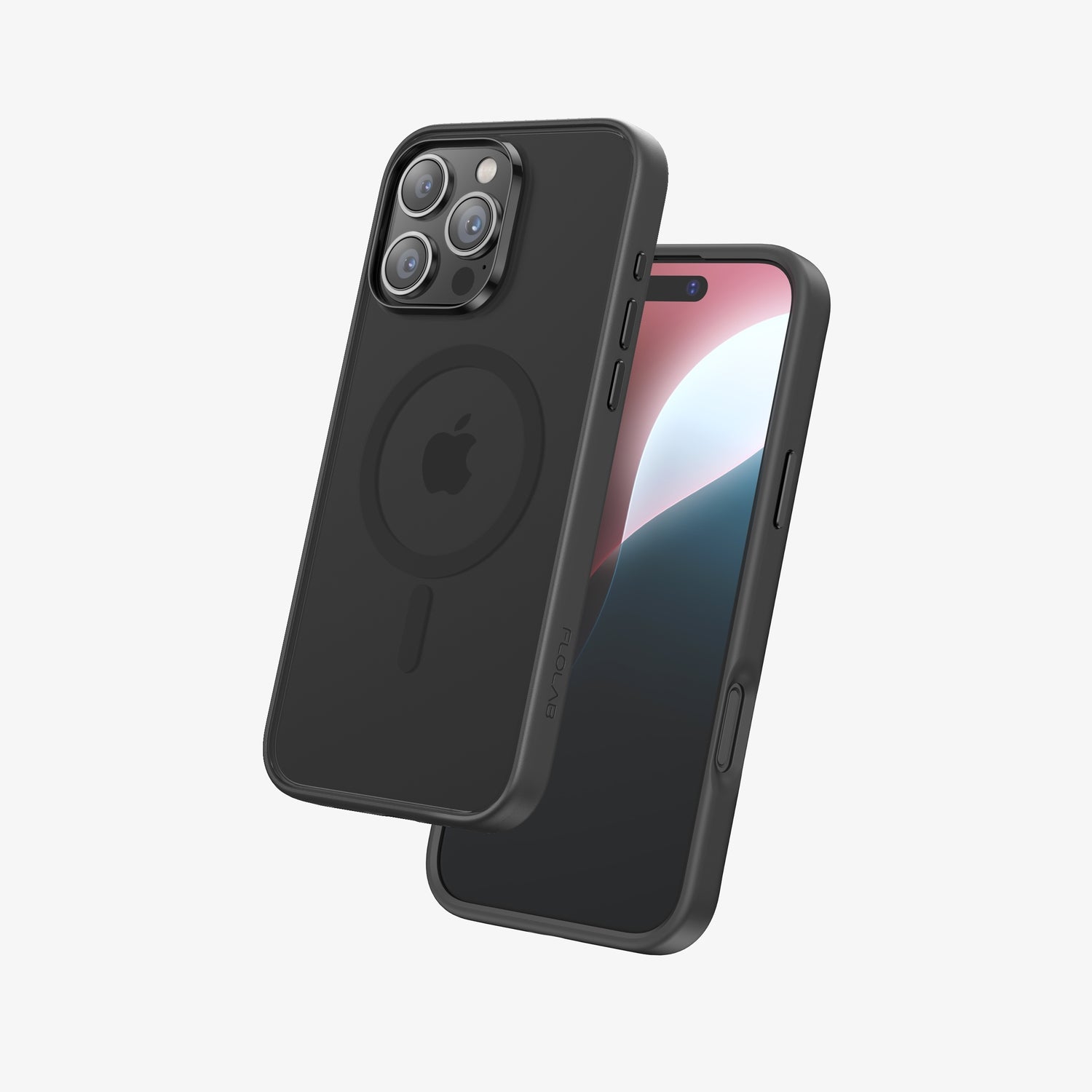 FLOLAB Surtect Tri-Fusion MagSafe Compatible Case – iPhone 16 Series (Matte Black Frost)