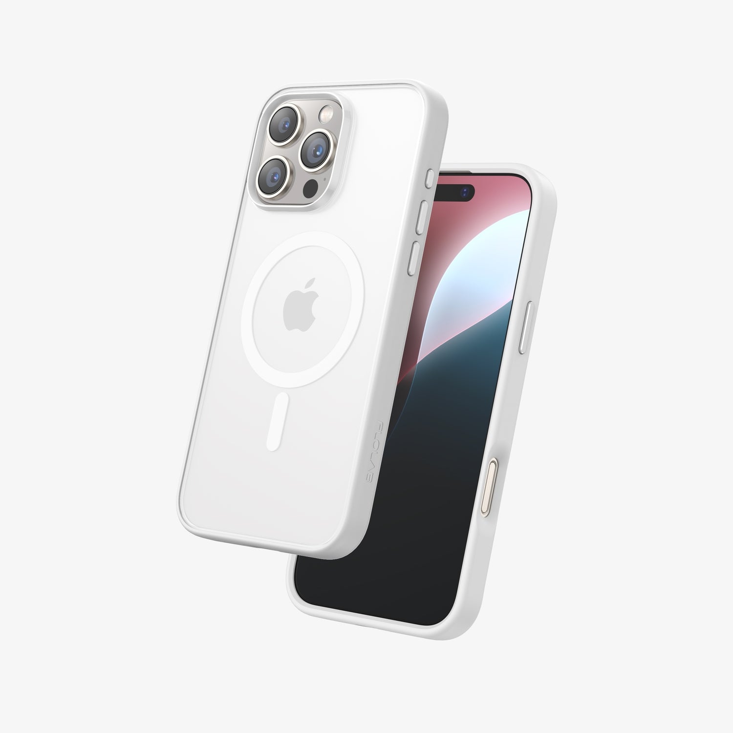 FLOLAB Surtect Tri-Fusion MagSafe Compatible Case – iPhone 16 Series (White Frost)