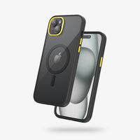 FLOLAB Surtect Tri-Fusion Magnetic for iPhone 15 Series Phone Case Surtect Clear Black