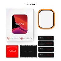 NanoArmour for Apple Watch Ultra 2 / Ultra 1 with ClearVue Anti-Reflective Tempered Glass Screen Protector: Aluminum Frame, Antimicrobial