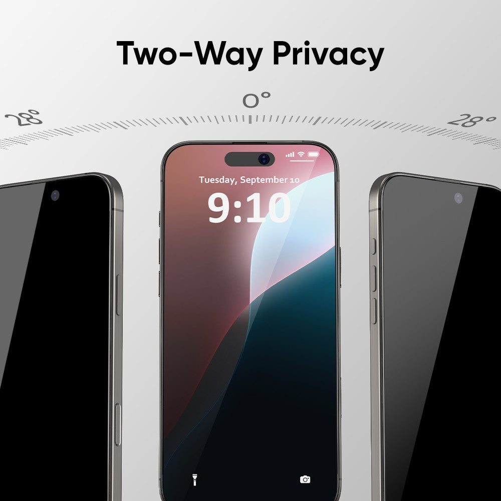 NanoArmour ONETIME PRO Privacy Anti Reflective Infinity Edge – iPhone 16 Series