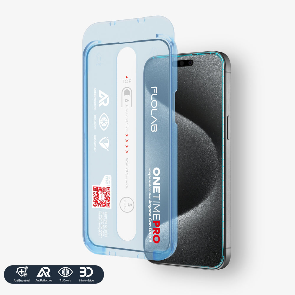 NanoArmour ONETIME PRO Anti Reflective PolarSpectra Infinity Edge – iPhone 16 Series (.7mm Bezels)