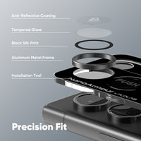 FLOLAB NanoArmour for Samsung Galaxy S24 Ultra Camera Lens Protector Anti Reflective Coating