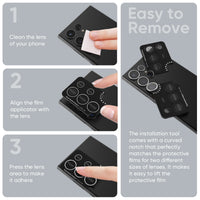 FLOLAB NanoArmour for Samsung Galaxy S24 Ultra Camera Lens Protector Anti Reflective Coating