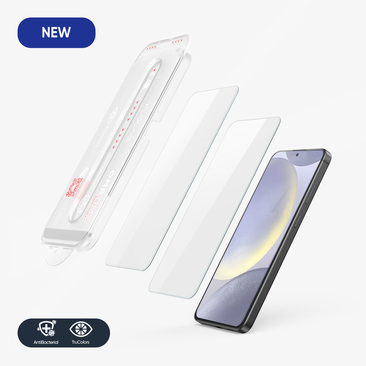 FLOLAB ONETIME NanoArmour 2-Pack Ultra Clear Screen Protector – Samsung Galaxy S24 Plus