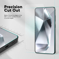 FLOLAB NanoArmour ONETIME for Samsung Galaxy S24 Plus Screen Protector Anti Microbial, Fingerprint ID Compatible