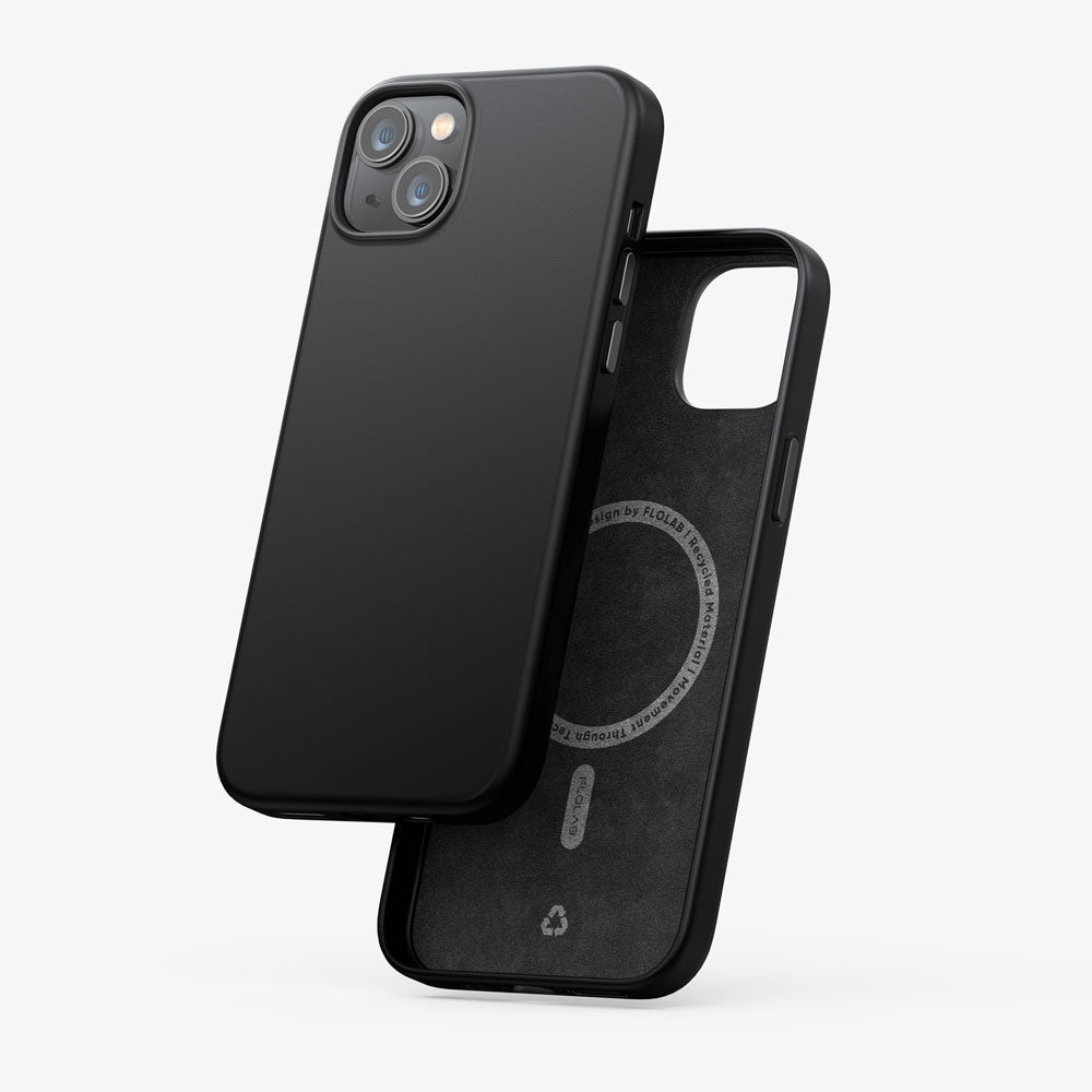 TerraTact NAPA Leather Case – iPhone 15 Series (Midnight Black)
