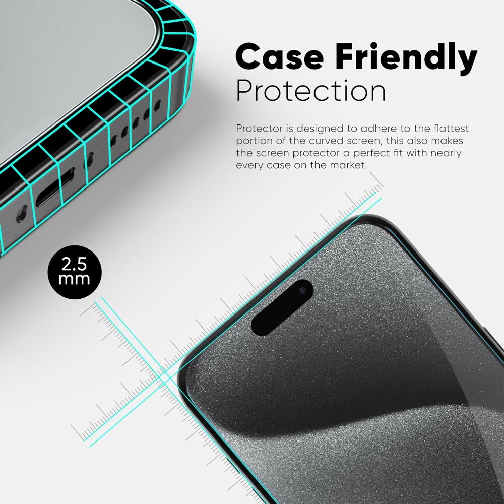NanoArmour ONETIME Ultra Clear Case-Friendly – iPhone 15 Series