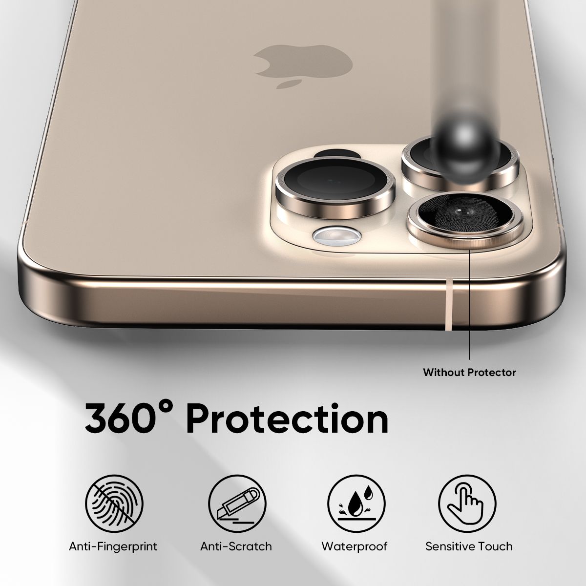 NanoArmour for iPhone 16 Pro / 16 Pro Max Anti Reflective Camera Protector - 4 Pro Colors