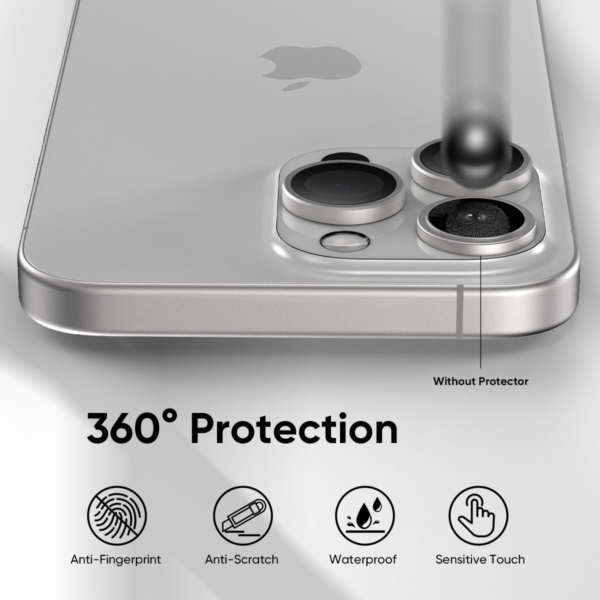 NanoArmour Camera Protector Anti Reflective – iPhone 16 Pro / Pro Max (4 Pro Colors)