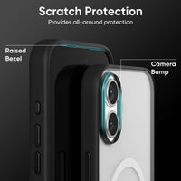 FLOLAB Surtect Tri-Fusion Magnetic for iPhone 16 Series Phone Case Surtect Black Clear