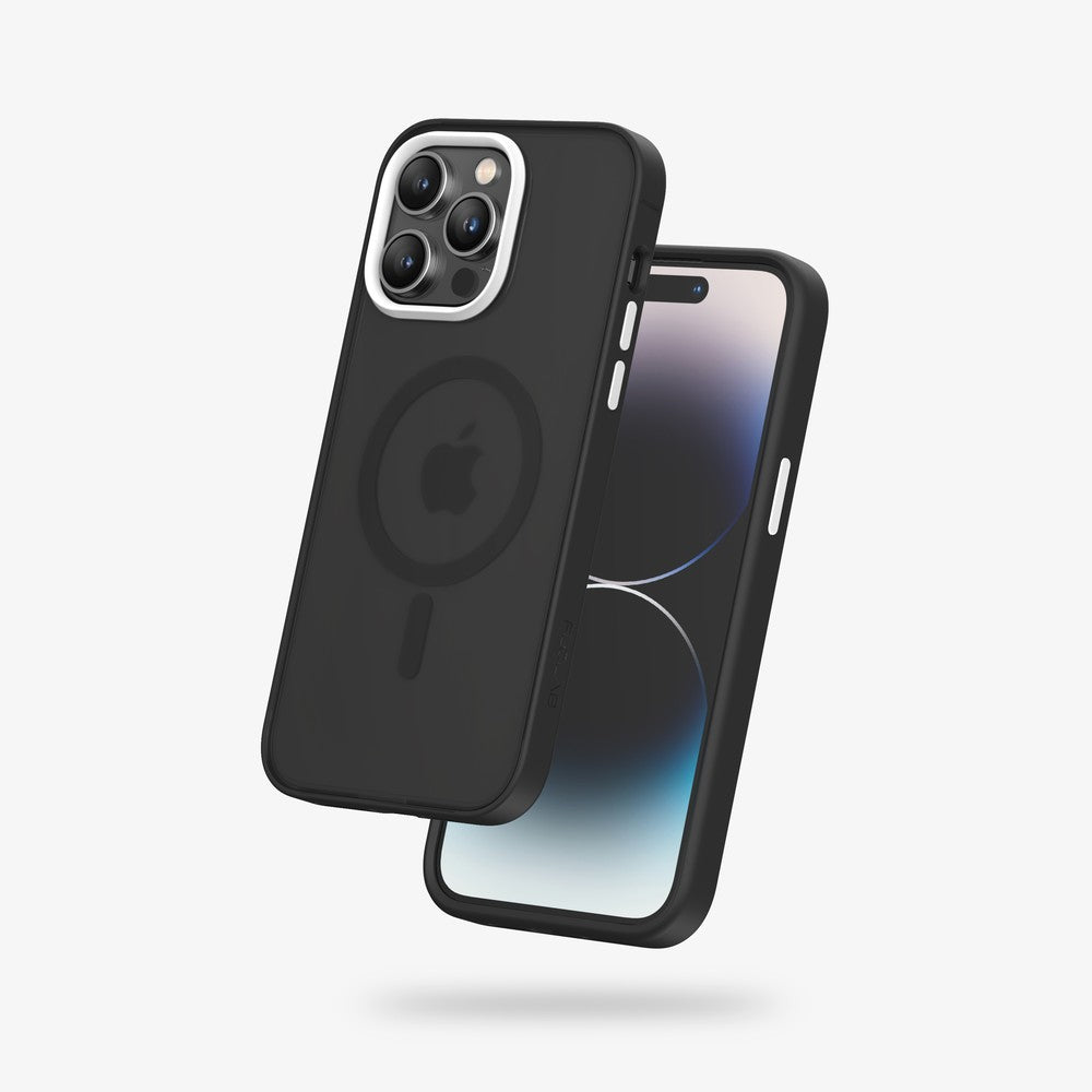 FLOLAB Surtect Tri-Fusion MagSafe Compatible Case – iPhone 14 Series (Stealth Black Frost)