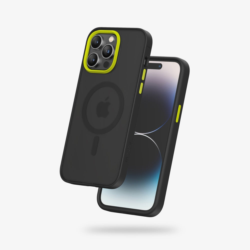 FLOLAB Surtect Tri-Fusion MagSafe Compatible Case – iPhone 14 Series (Stealth Black Frost)