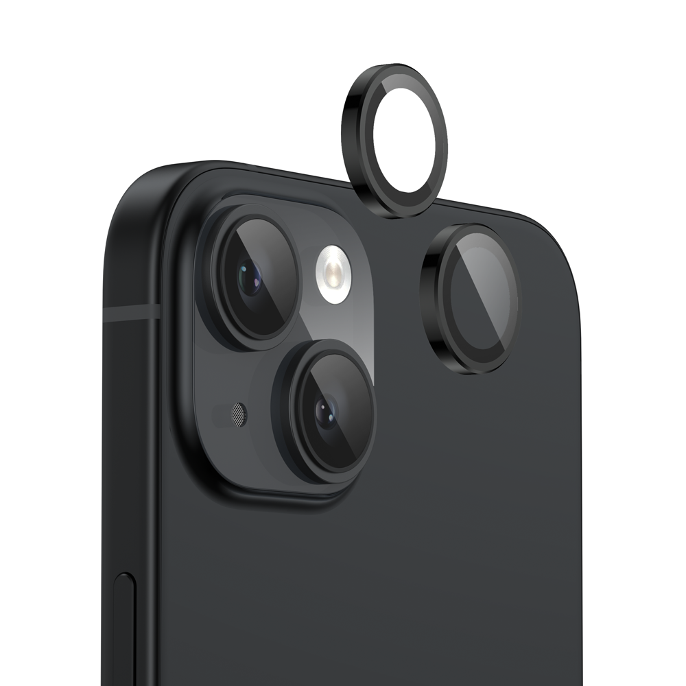 FLOLAB NanoArmour Camera Protector Anti Reflective – iPhone 15 / 15 Plus (Black)