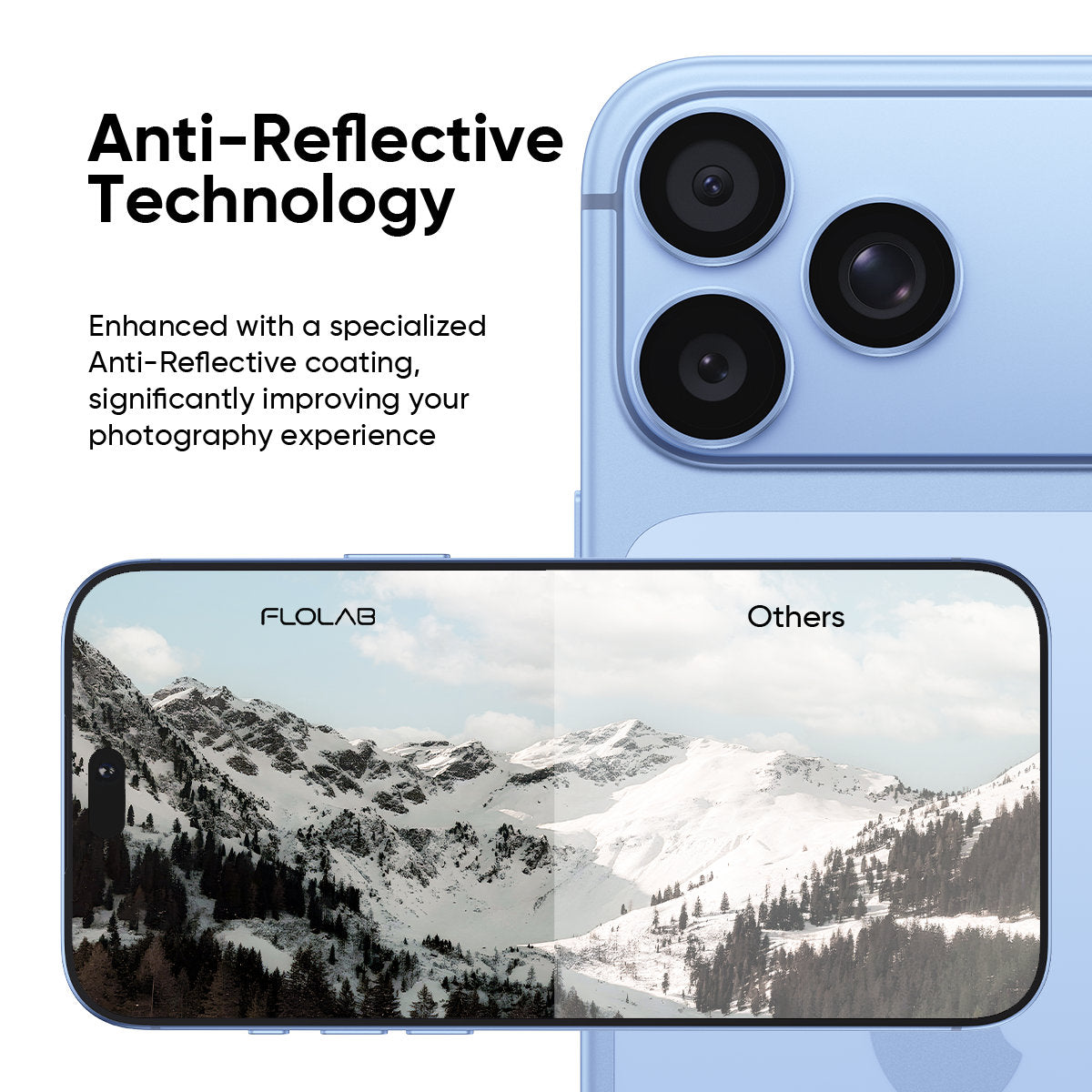 NanoArmour Camera Protector – for iPhone 18 Pro / 18 Pro Max Anti Reflective – Blue
