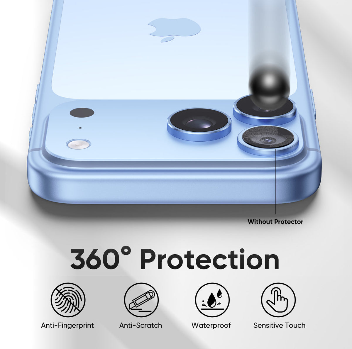 NanoArmour Camera Protector – for iPhone 18 Pro / 18 Pro Max Anti Reflective – Blue