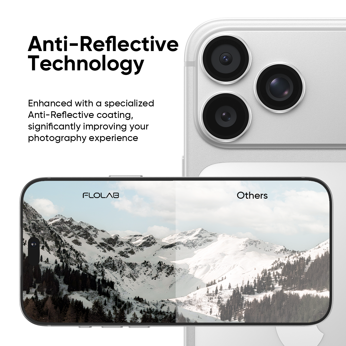 NanoArmour Camera Protector – for iPhone 18 Pro / 18 Pro Max Anti Reflective - Silver