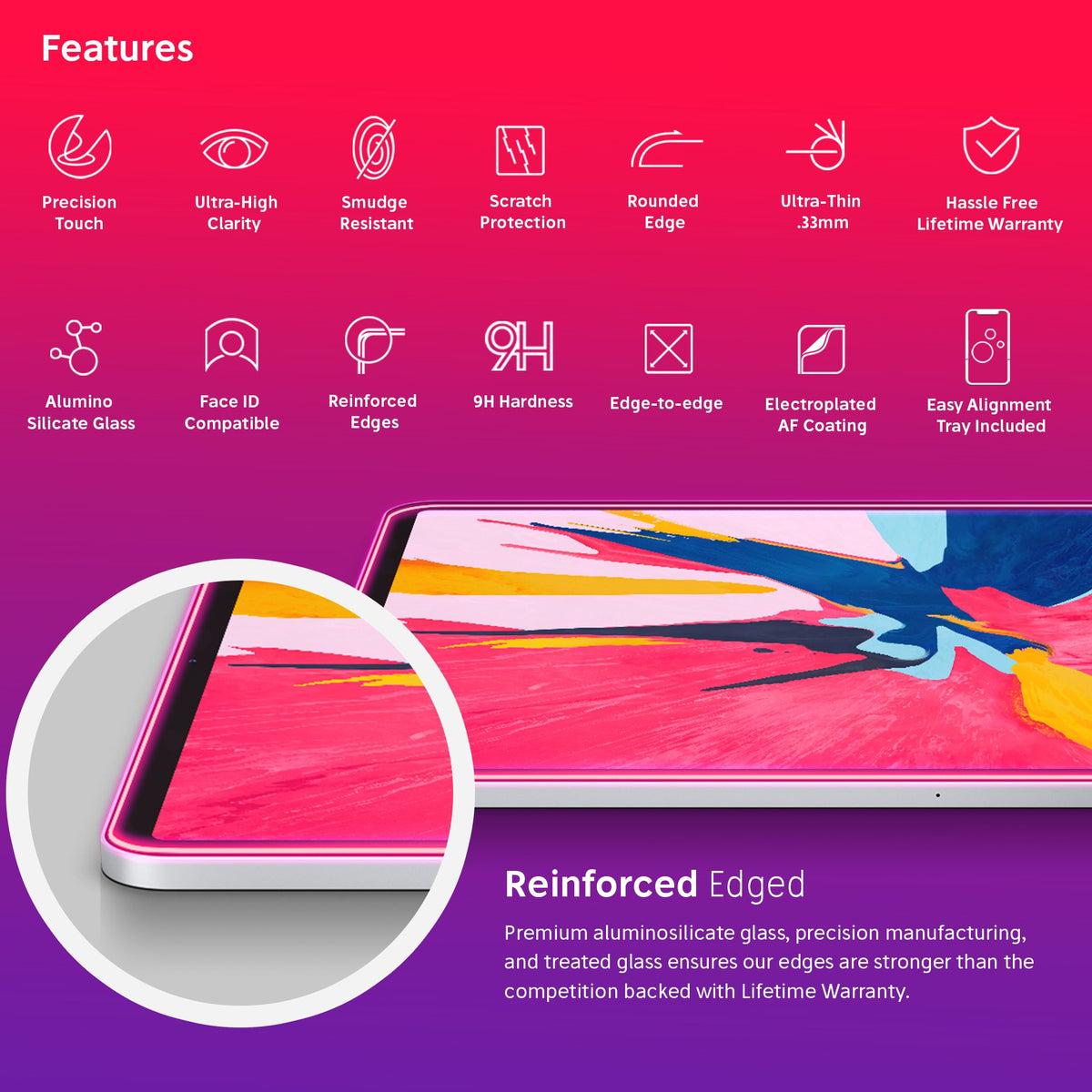 NanoArmour for 12.9-inch iPad Pro Screen Protector (2018-2021)