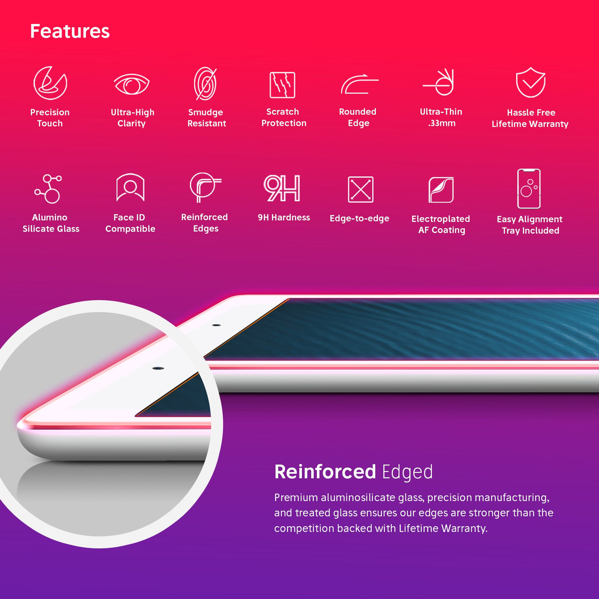 NanoArmour 10.1-inch for iPad 4 / 3 / 2 Screen Protector