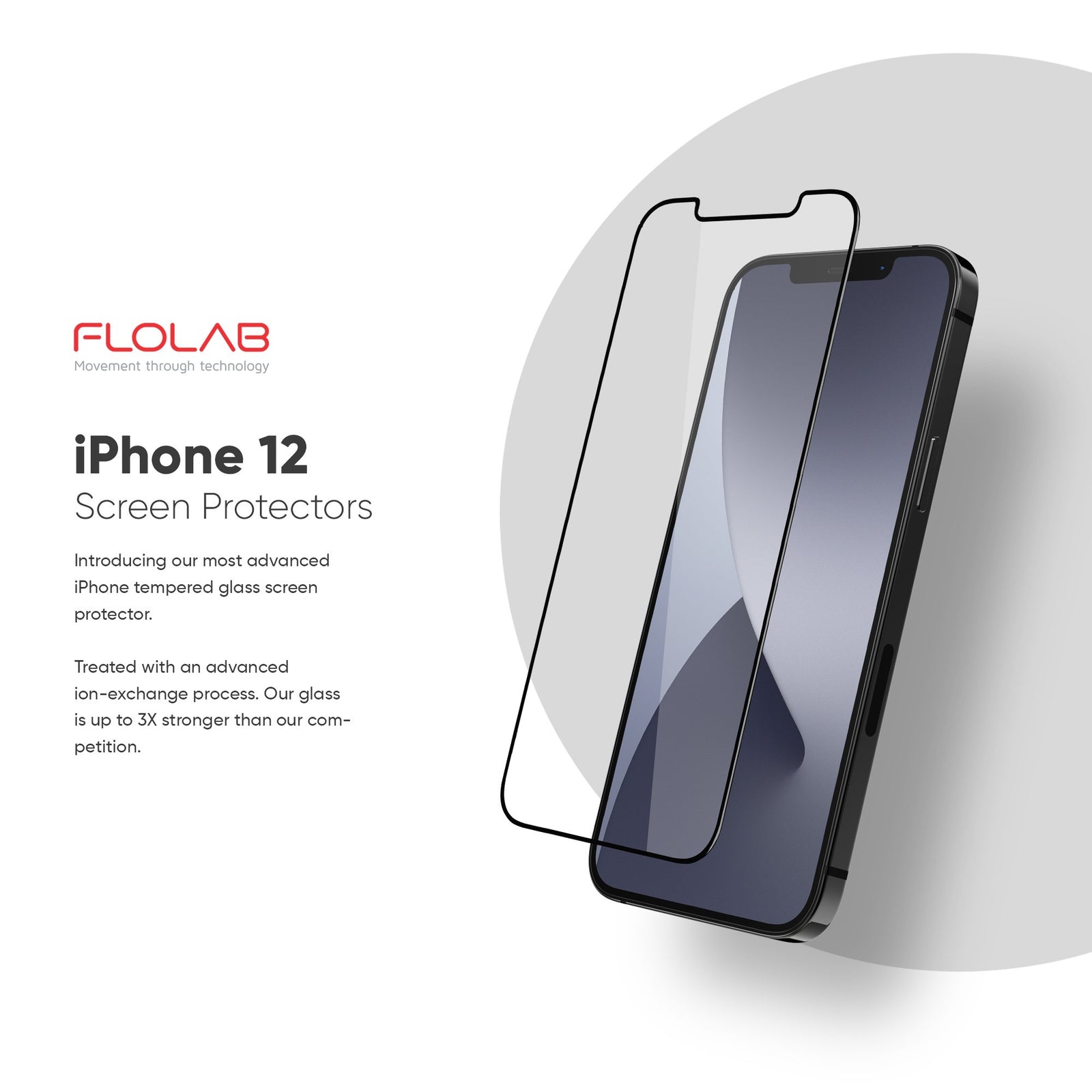 NanoArmour Best Screen Protector for iPhone 12 Antimicrobial Edge-to-Edge