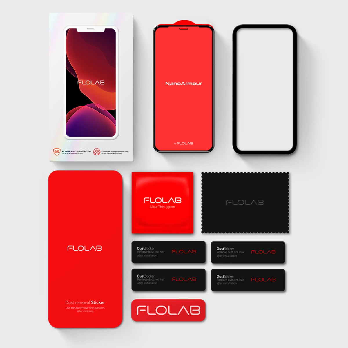 NanoArmour for iPhone XS Anti Glare Screen Protector Case Friendly
