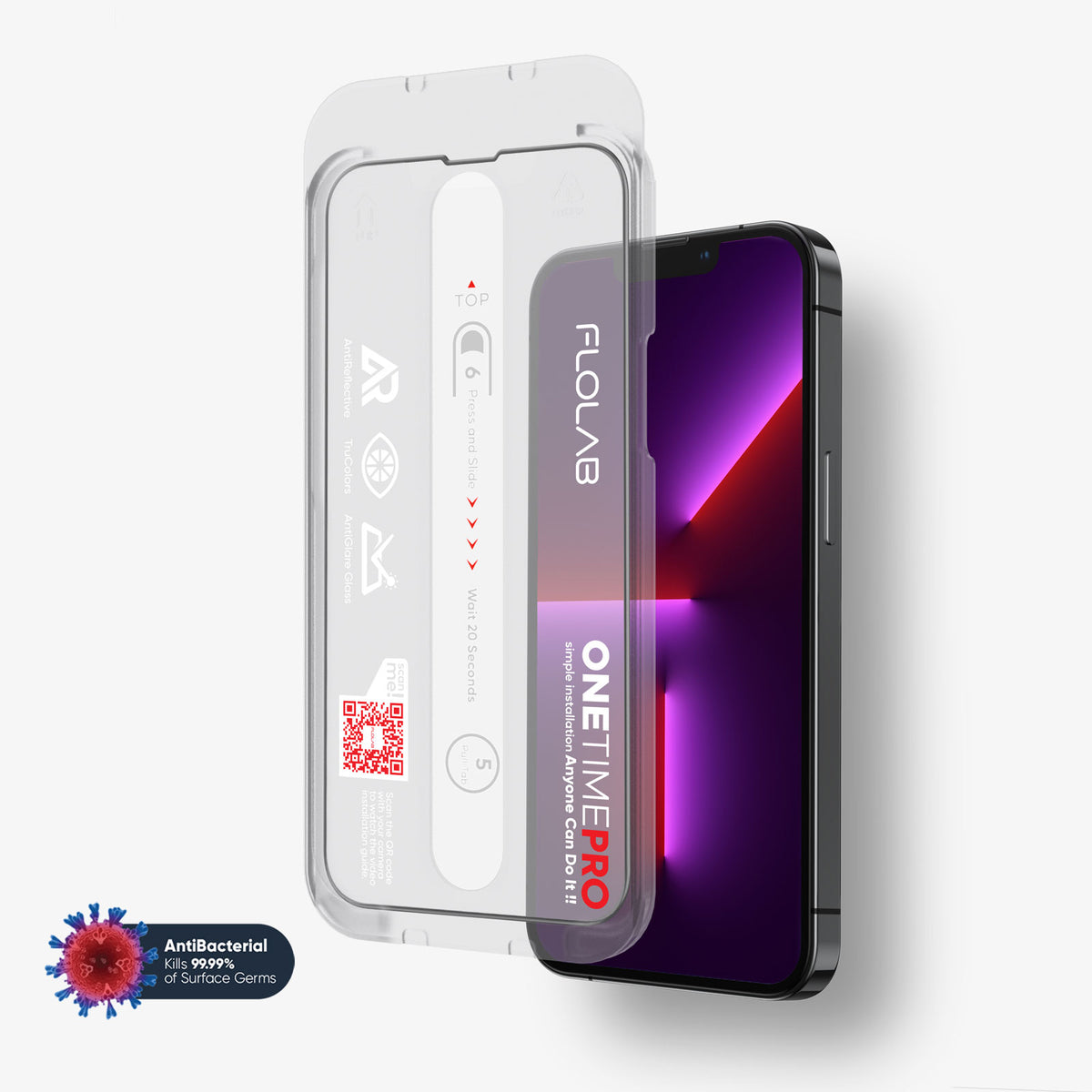 FLOLAB ONETIME PRO Matte Anti-Glare Infinity Edge Screen Protector – iPhone 15 Series