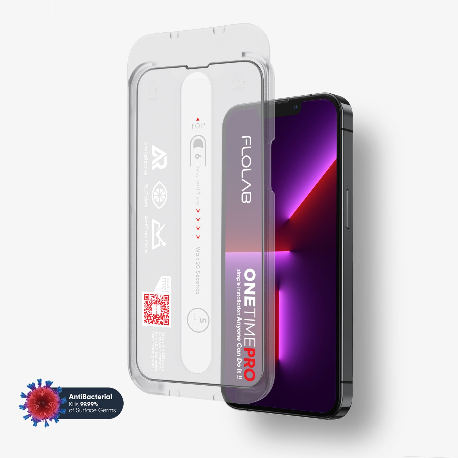 FLOLAB ONETIME PRO Matte Anti-Glare Infinity Edge Screen Protector – iPhone 15 Series