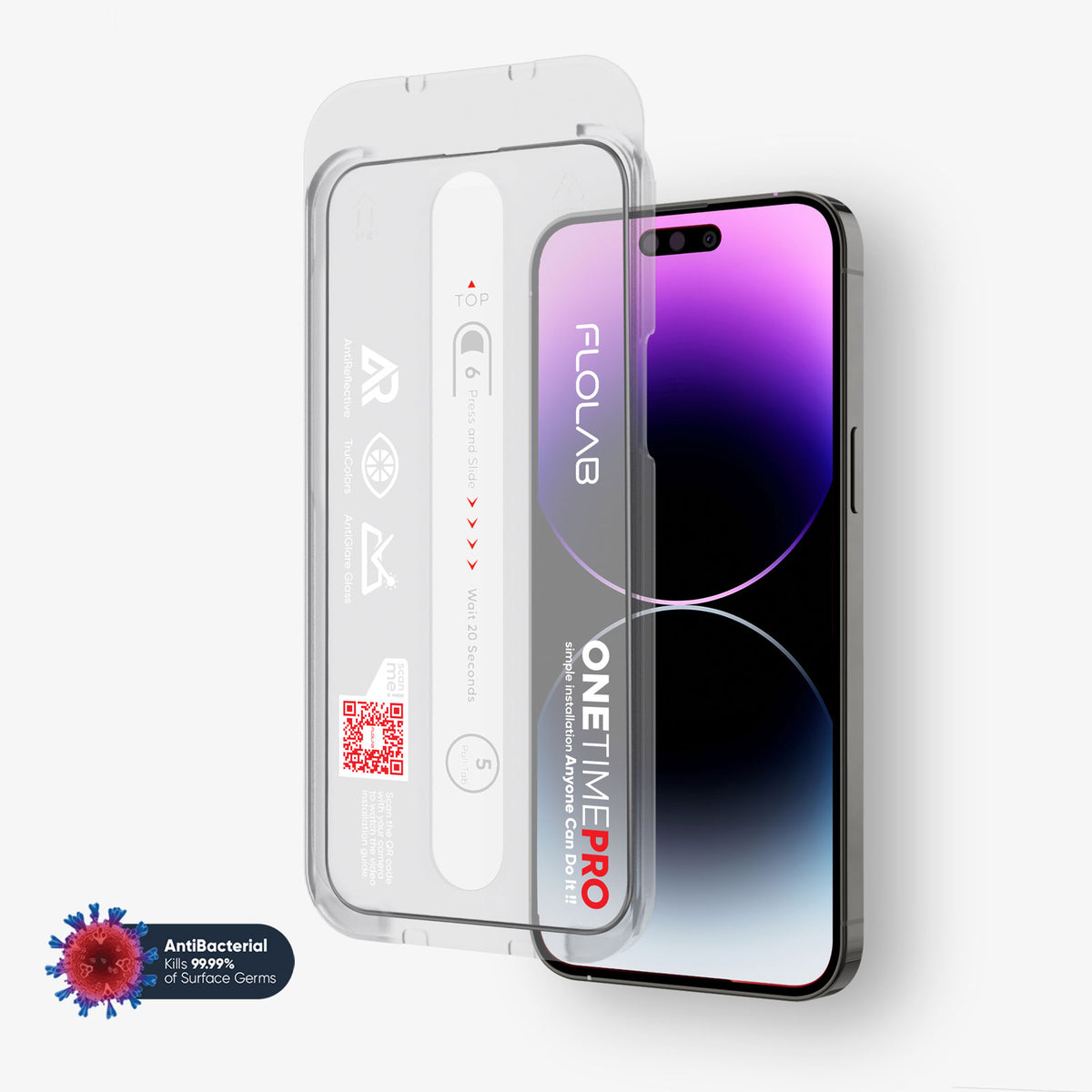 FLOLAB ONETIME PRO Matte Anti-Glare Infinity Edge Screen Protector – iPhone 15 Series