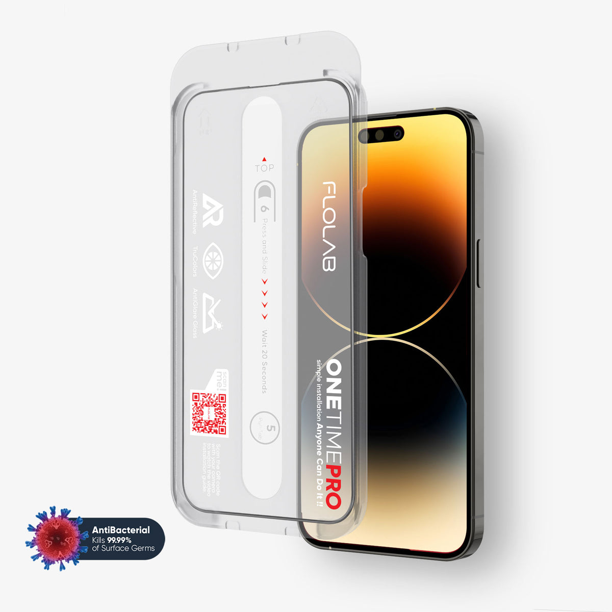 FLOLAB ONETIME PRO Matte Anti-Glare Infinity Edge Screen Protector – iPhone 15 Series