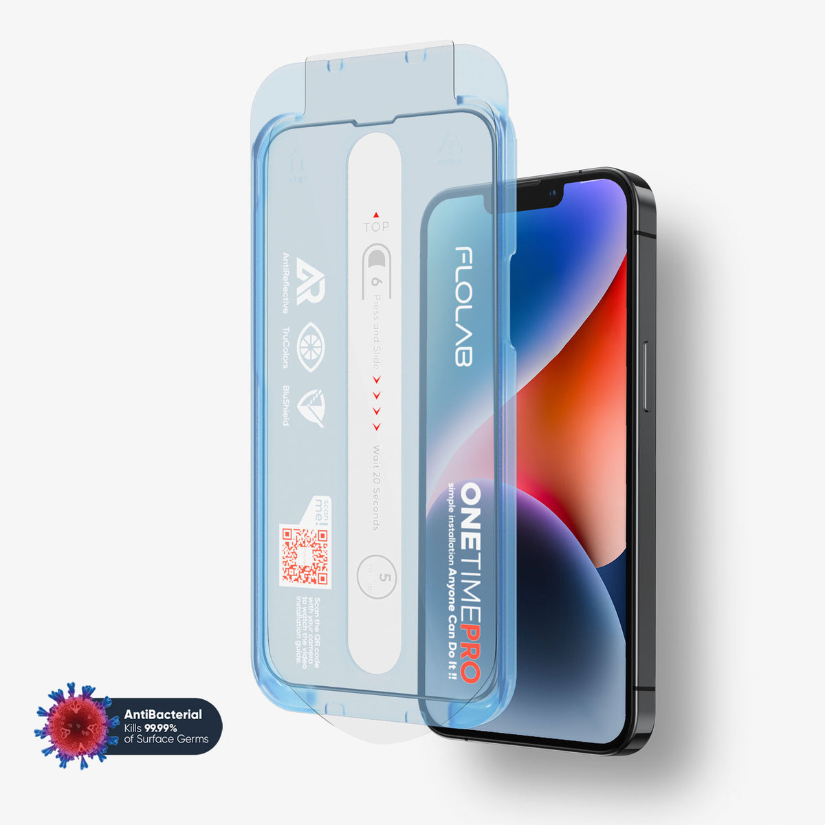 NanoArmour ONETIME PRO Blue Light + Anti Reflective Infinity Edge – iPhone 15 / 14 / 13 Series