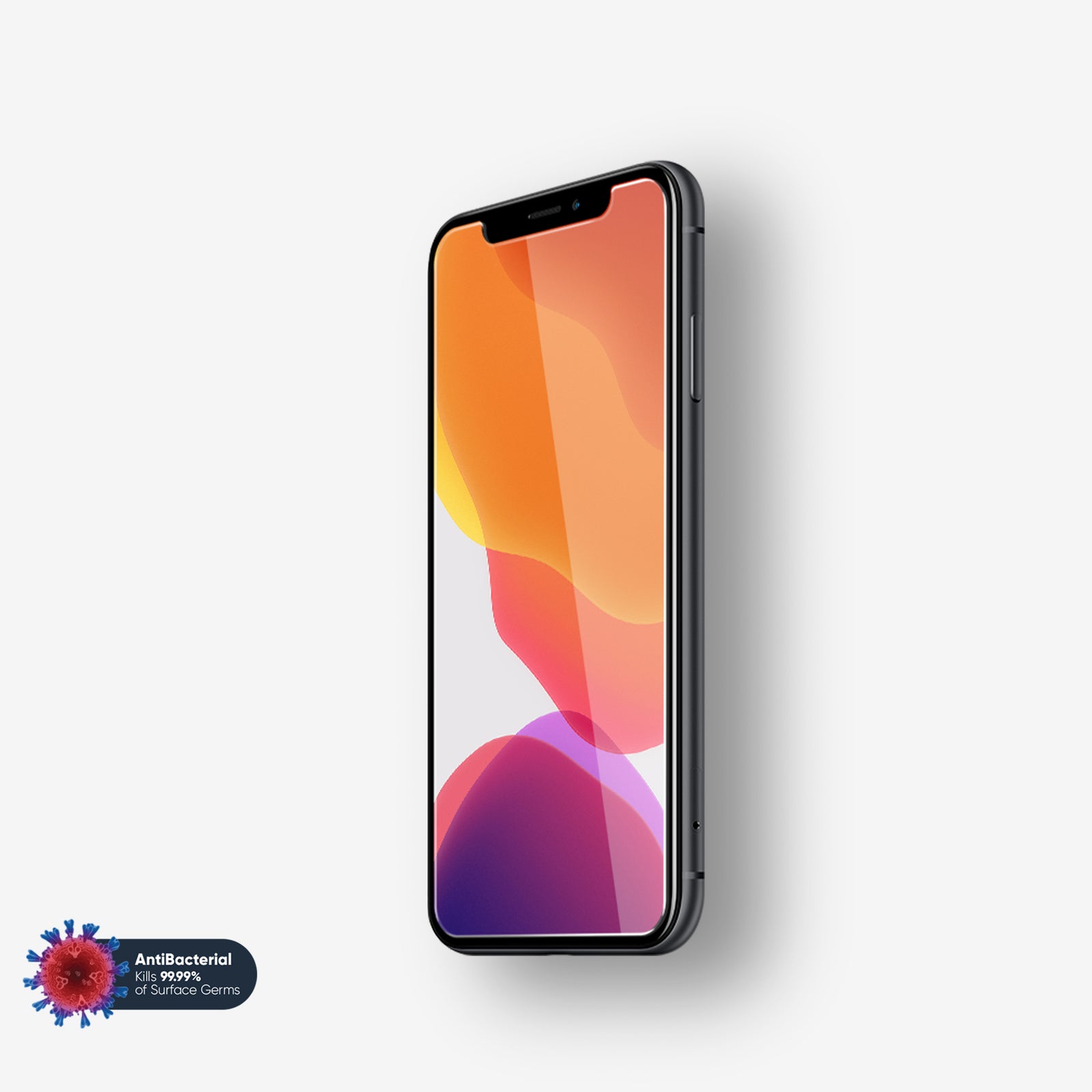 NanoArmour for iPhone X Screen Protector XS Antimicrobial Case Friendly