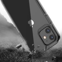 Black Clear for iPhone 12 Case TAFFYCA Series