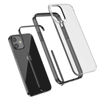 Black Clear for iPhone 12 Case TAFFYCA Series