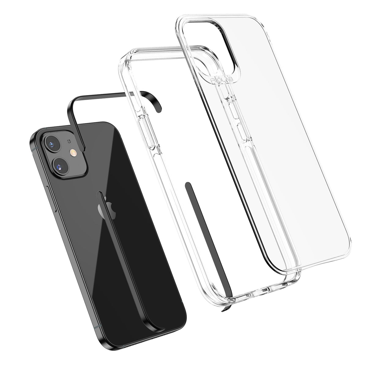 Black Case for iPhone 12 mini TAFFYCA Series
