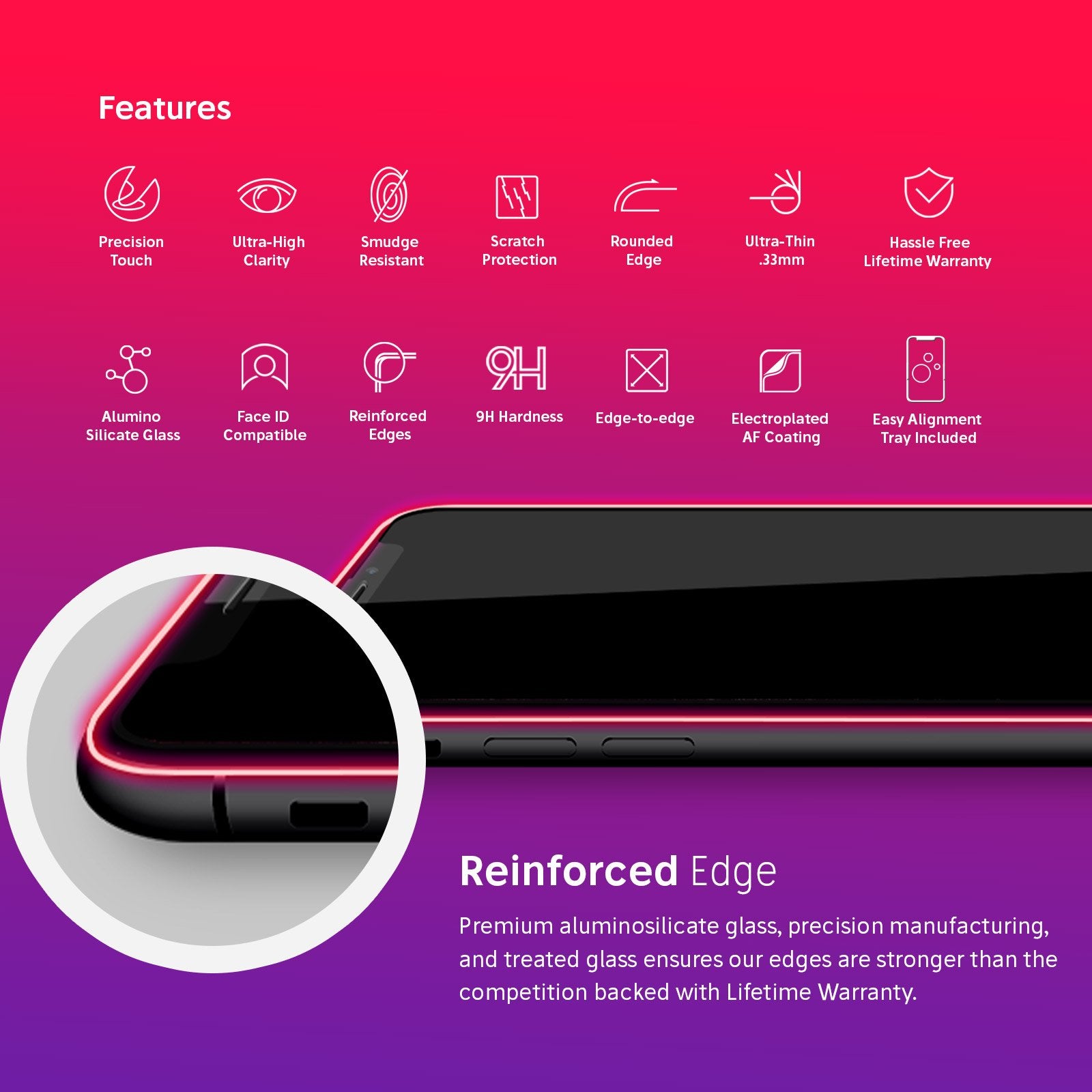 NanoArmour iPhone 11 Pro Max Privacy Screen Protector Case Friendly