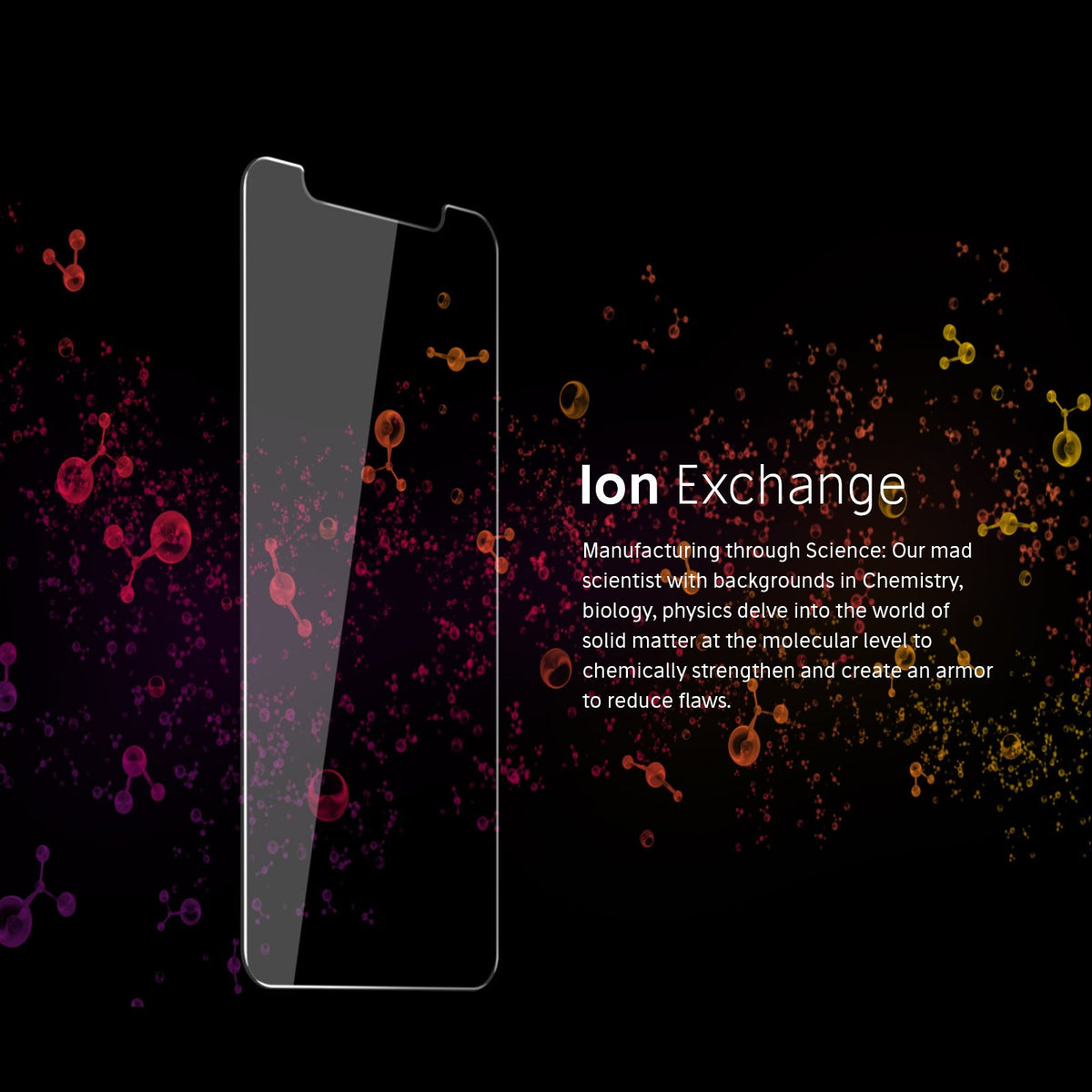 FLOLAB iPhone XR Tempered glass screen protector ion exhange