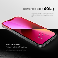 NanoArmour for iPhone 13 mini Screen Protector Antimicrobial Anti-Dust Edge-to-Edge