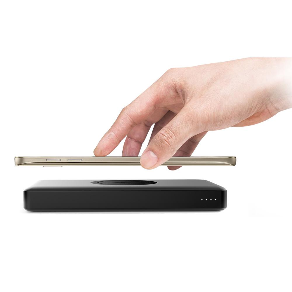 FLOLAB's Premium Aluminum Qi Wireless Power Bank: Never Run Out of Battery(Buy Second One for Free)