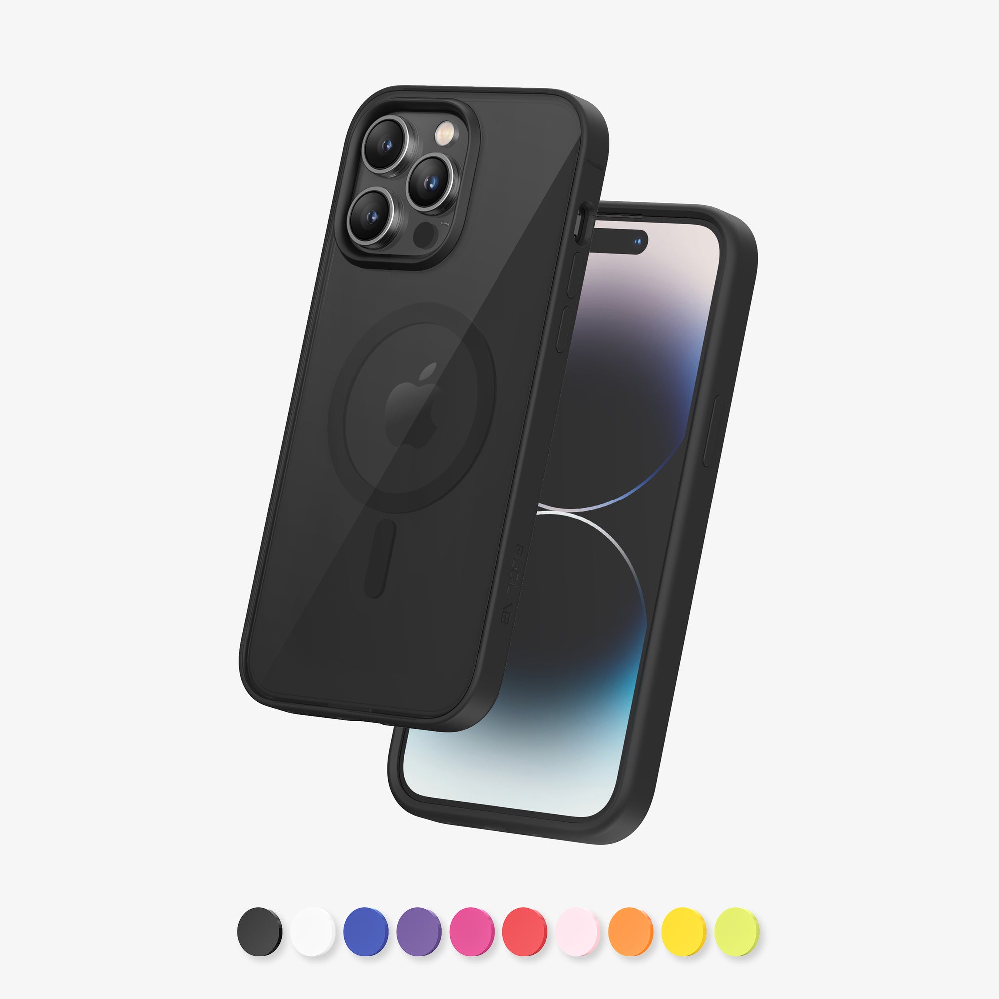FLOLAB Surtect Tri-Fusion Magnetic for iPhone 14 Series Phone Case Black Black