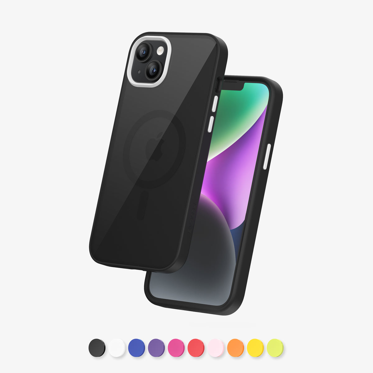 FLOLAB Surtect Tri-Fusion MagSafe Compatible Case – iPhone 14 Series (Black Clear)