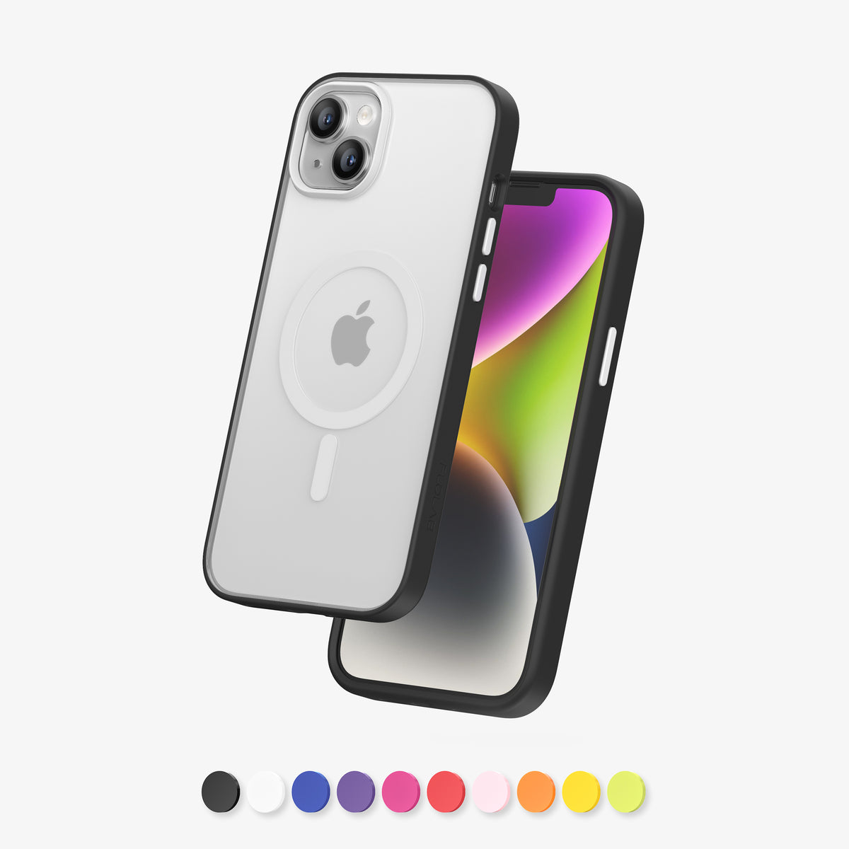 FLOLAB Surtect Tri-Fusion MagSafe Compatible Case – iPhone 14 Series (Black Frost)